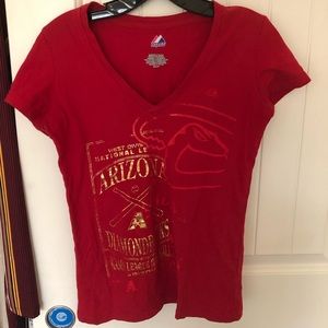 Women’s Majestic D-Backs t-shirt, Small,